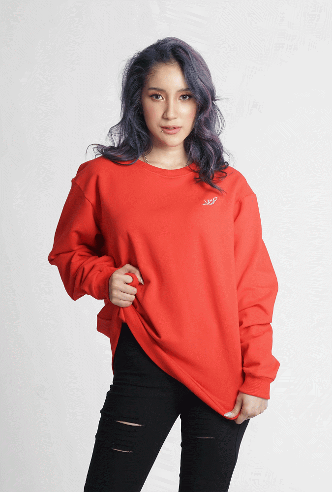 Golden Culture Autumn  Girl Sweatshirt (Red)